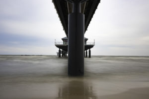 Seebrücke Heeringsdorf from below